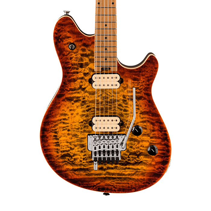 EVH Wolfgang Special QM Baked Akçaağaç Klavye Tiger Eye Glow Elektro Gitar